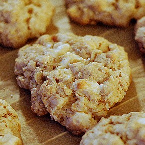 Salted White Chocolate Oatmeal Cookies
